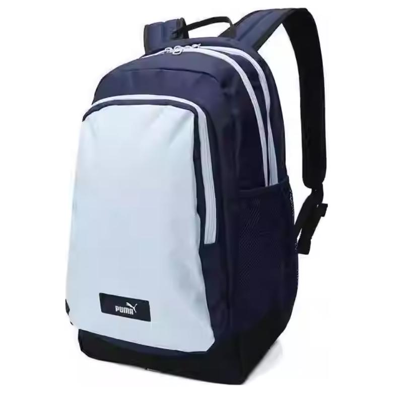 New PUMA Polyester Backpack Medium Unisex Navy Blue & Sky Blue 090697-10