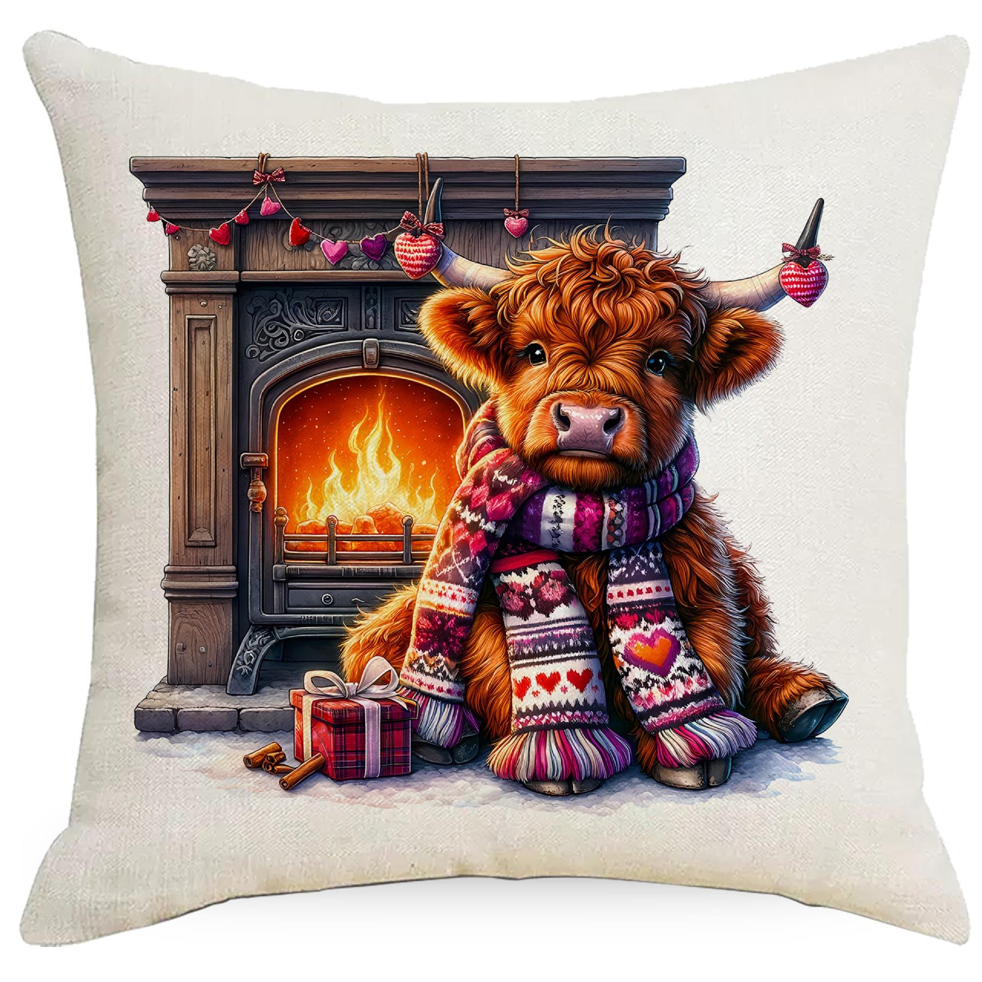 

Наволочка на День святого Валентина Милый Ню-Ню Креативные буквы Принт Любовь Подушка Атмосферное украшение 45 * 45Cm