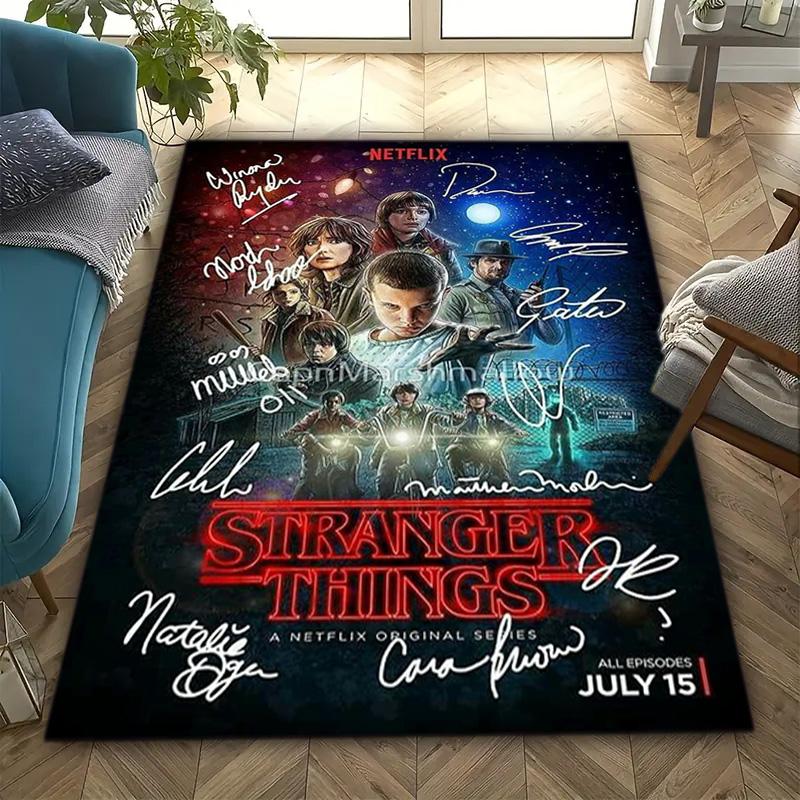 Halloween Horror Horror Theme Stranger Things Carpet Home Living Room Decoration Table and Chairs Anti Slip Door Mat Outdoor Picnic Mat Carpet A12