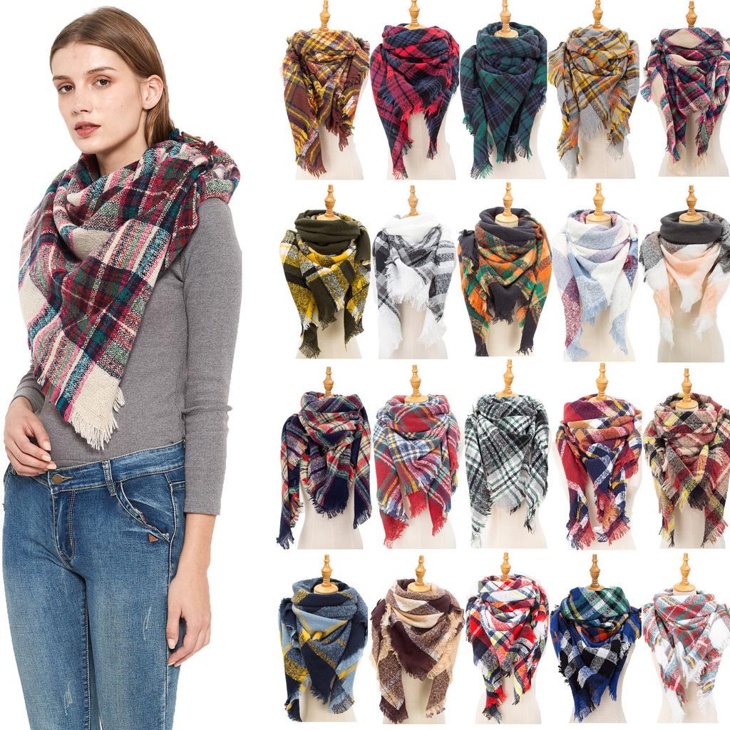 Knitted Women Scarf Soft Winter Warm Neck Shawls Headscarf Lady Cashmere Scarves Echarpe Foulard Pashmina