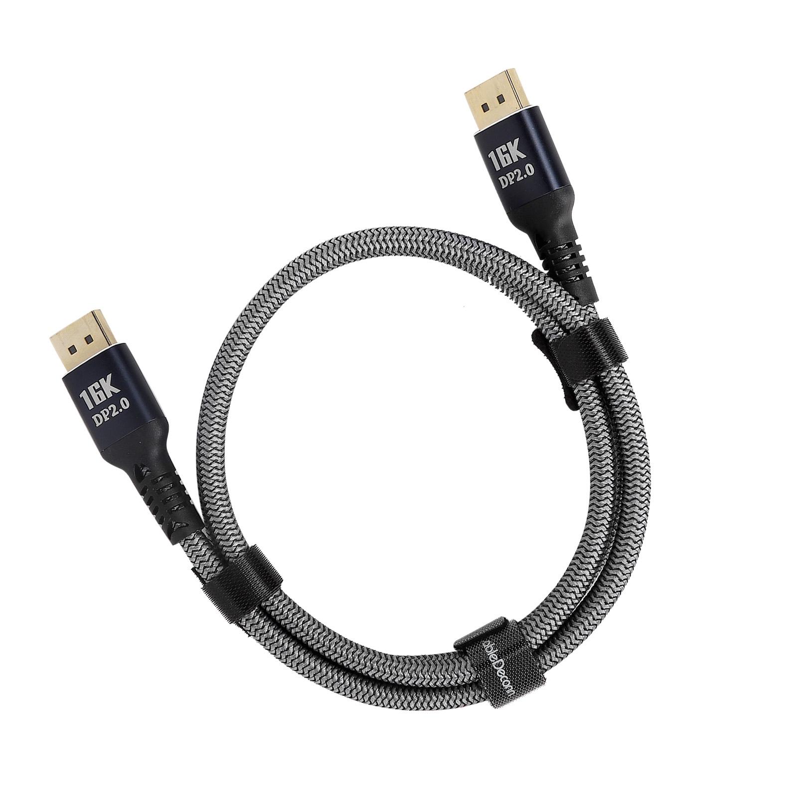 

Displayport 2.0 Cable DVI HD Adapter Line 16K at 60Hz for Computer TV Projector Monitor1m 1.1yd 1m / 3.3ft