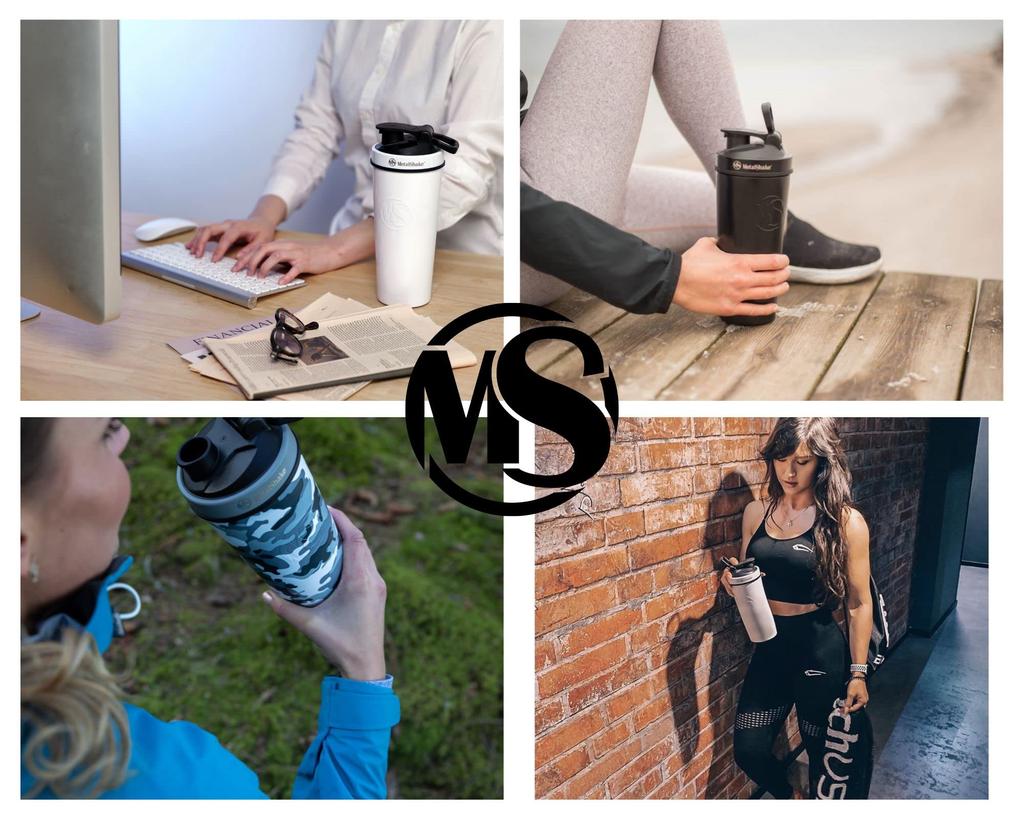 Metal Shake 900ml Metal Shake Water Bottle, Protein Shaker, Tumbler, 24-Hour Cold Keep, 6-Hour Hot Keep, Double-Locked Shaker