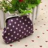 Change Purse Dots Canvas Pouch Small Purse Wallets Coin Bag Linen Coin Purse Korean Money Bag