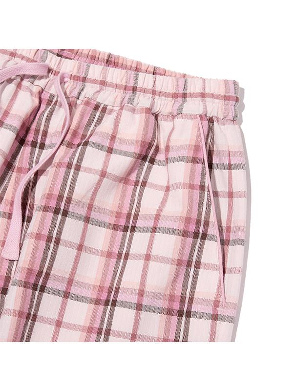 Kirsh Mellow Cheek Check Pajama Pants [Pink]