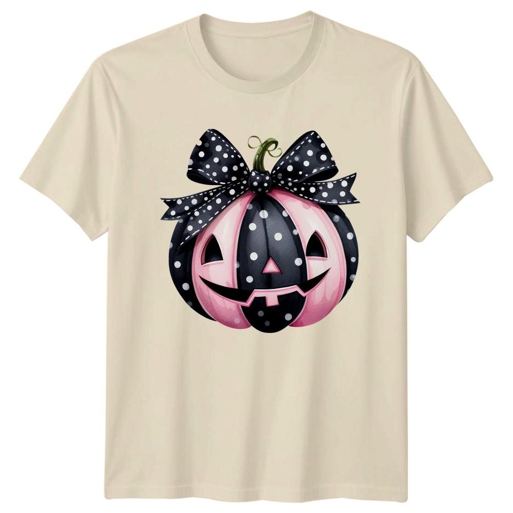 Unisexs TShirt Coquette Halloween Pink Pumpkin Halloween Gift For Her