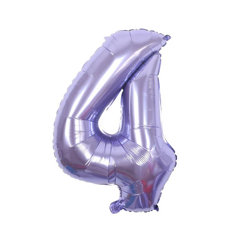 32 Inch Digital Aluminum Film Balloon, Medium Digital Gold Silver Red Black Gradual Change Color Birthday Decoration Wedding Party Balloon