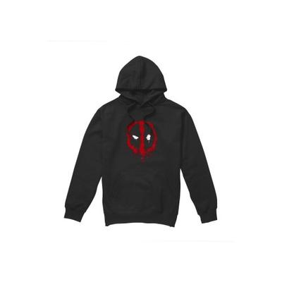 Mens Deadpool Painted Logo Hoodie