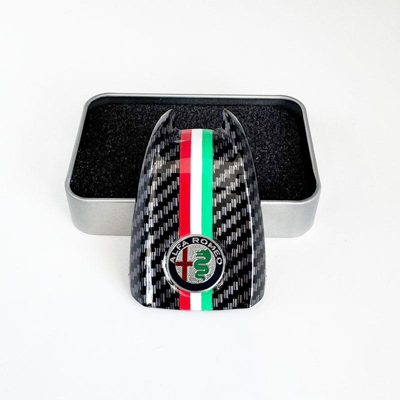 Barevný módní stylový obal na klíč od auta Náhradní zadní kryt pro klíč Alfa Romeo Giulia a Stelvio