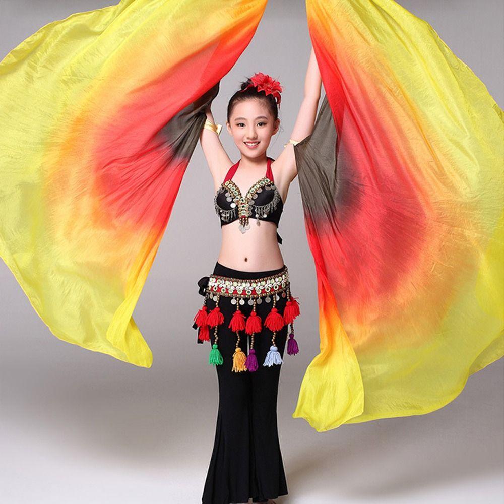 Multicolor Belly Dance Accessories Props Lightweight Colorful Scarves Flag Dance Props  Dance Party