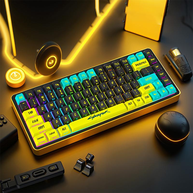 1Set Cyberpunk Keycap Mechanical Keyboard Keycap Translucent Keycaps Keyboard Decoration Keycaps Keyboard Accessories Gifts
