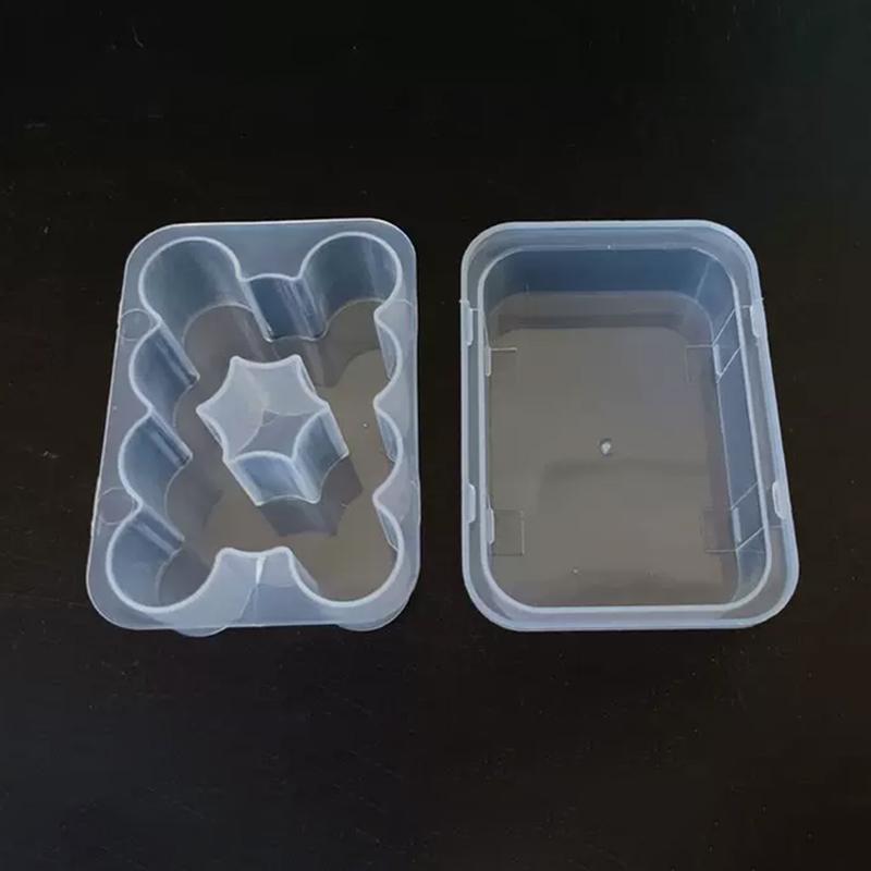 Przezroczyste Składane Pudełko na Fiolkę 3ML Etui do Przechowywania Mikropiłek do Zarządzania Próbkami Laboratoryjnymi do Użytku w Lodówce/Zamrażarce