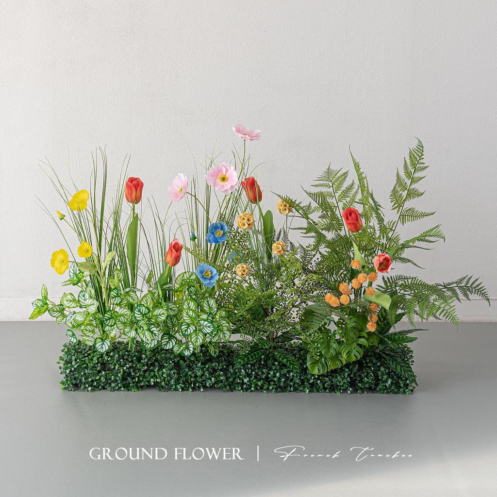 Greenery and Floral Art Installation for Open Spaces and Window Displays