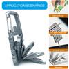 13 In 1 Mini Tool Multifunctional Combination Standard Screwdriver Mobile Phone Holder Folding Outdoor Bottle Opener