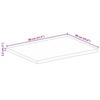 VidaXL Tabletop 80x60x2.5 Cm Live Edge Solid Mango Wood, Wooden Tabletop, Side Table Top, 370356