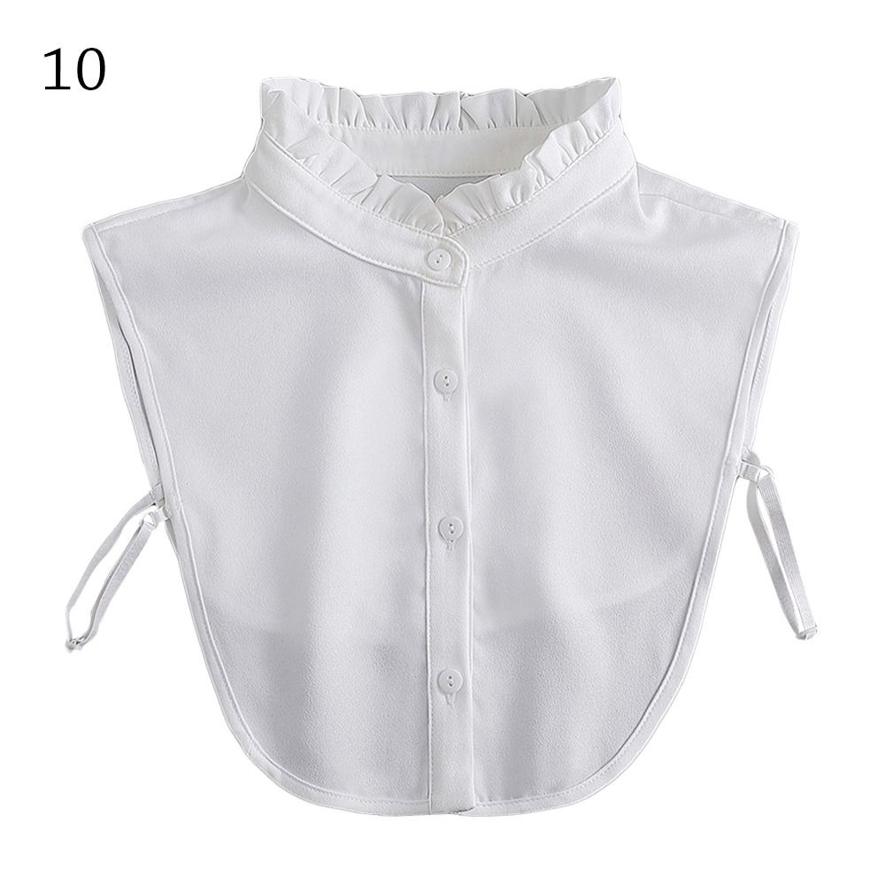 Vintage Chiffon Abnehmbares Hemd Falscher Kragen Bluse Falscher Kragen Revers Kleidung Accessoires