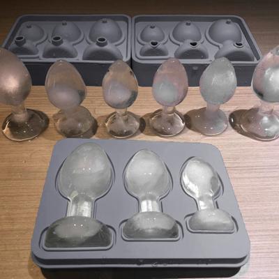 Molde de cubo de gelo de silicone, bandeja, novidade, formato de cubo de gelo, presente de brincadeira para adultos, suprimentos para festa, uísque, coquetéis, bebidas, conhaque, suco