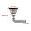 1Pc Boats Marine 316 Stainless Steel Flush Mount Thru-Hull Fuel Gas Tank Vent 2.72x1.81" for 5/8Inch (16mm) Inner Diameter Hose