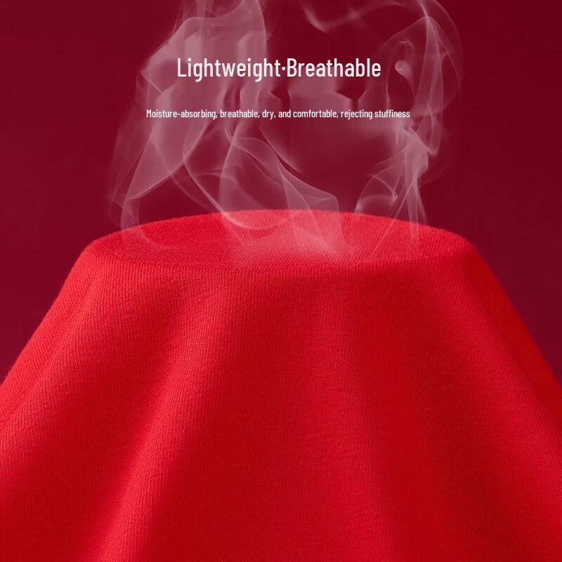 Lonsa Men's Red Auspicious Boxer Briefs with Socks