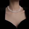 French Retro Dilraba Style Pearl Necklace for Women – Elegant & Versatile Clavicle Jewelry.