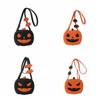 Funny Halloween Pumpkin Bag PU Leather Square Crossbody Bag Novelty Pumpkin Shoulder Bag  Halloween