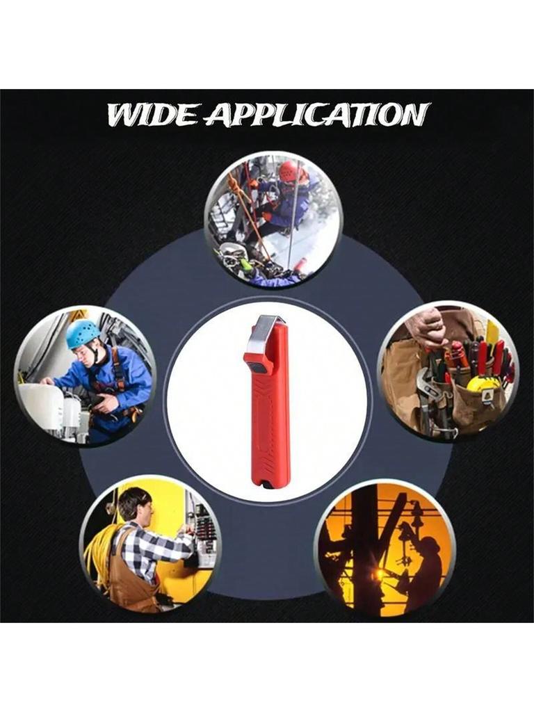 1/2PCS Red Cable Stripping Knife, 8-28mm Mini Knife Type Wire Stripping Pliers, Scissor Pliers, Crim