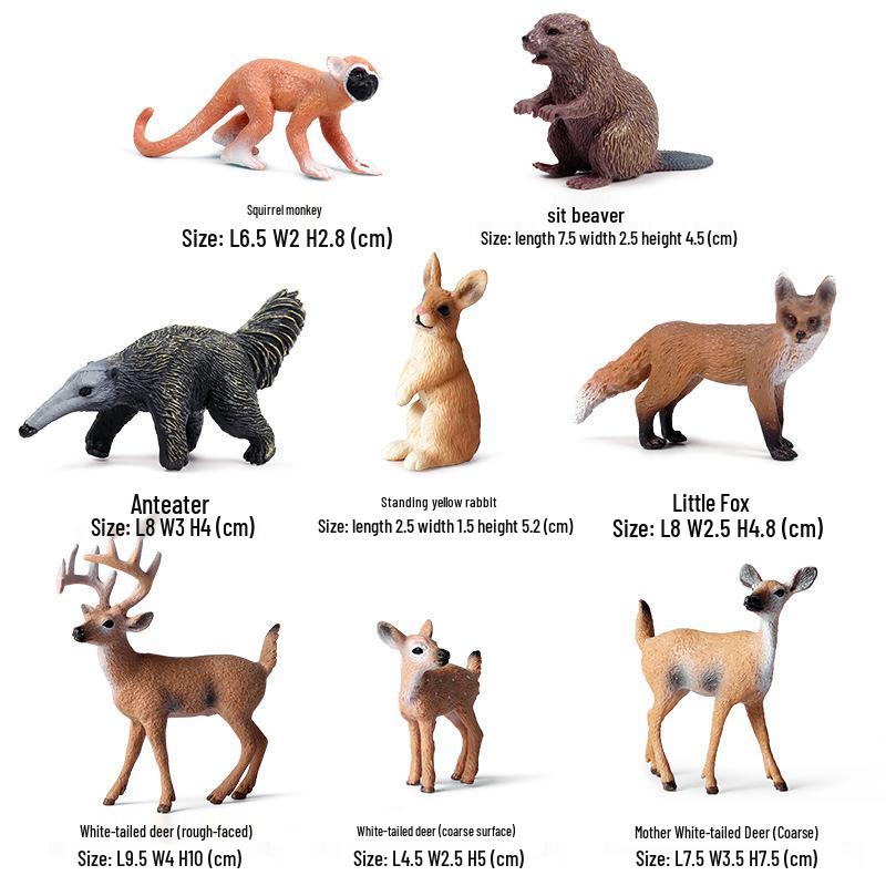 Cross-Border Christmas Wildlife Deer Model Cake Decoration Set