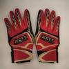 Used ZETT Batting Gloves Red/black