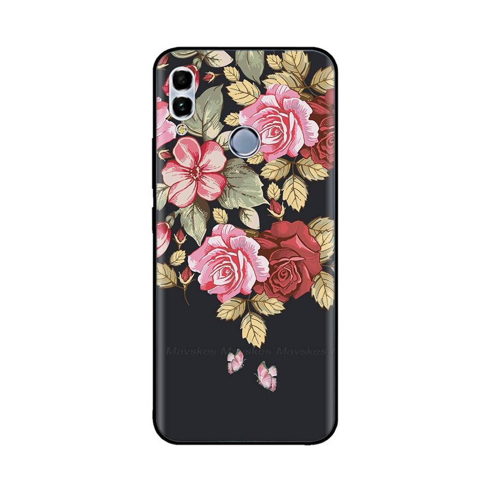 For Huawei P Smart 2019 6.21" Soft Black Silicone Phone Back Cover Case For Huawei P Smart 2019 POT-LX1 POT-LX3 POT LX1 Case Bag