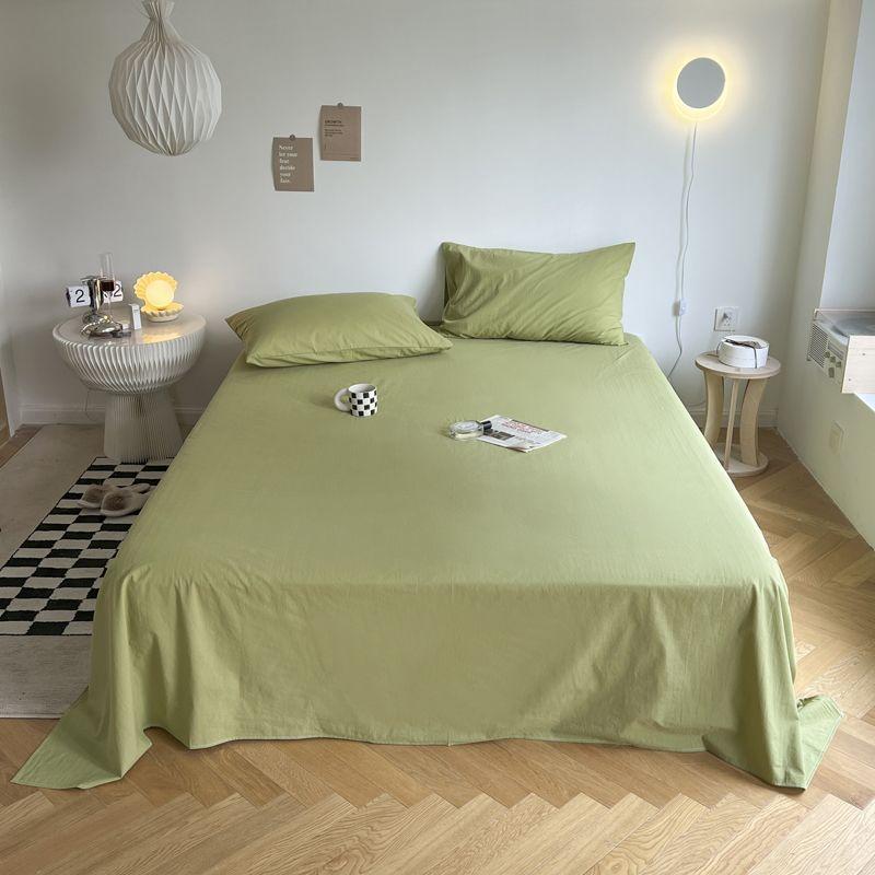 Minimalist Anti-pilling Skin-friendly Breathable Summer Bed Sheet For Student Dorm Single Bed