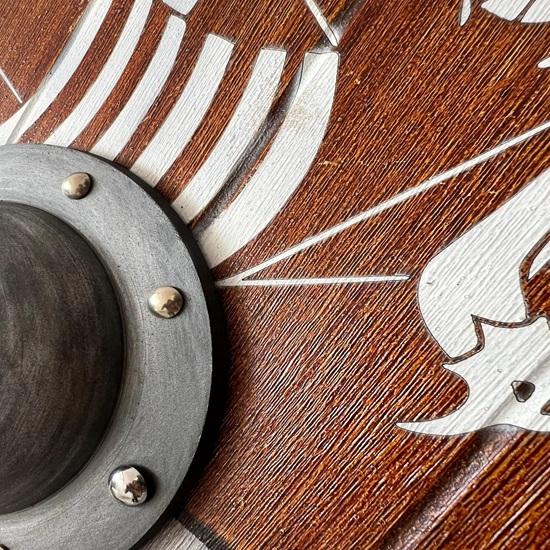 Handcrafted Viking Shield Wall Decor Norse Longship Art Home decor