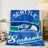 Seahawks Team Spirit Portable Blanket/Soft Blanket Bedding Blanket Suitable for Travel Camping Living Rooms Offices Sofas Fan Gifts