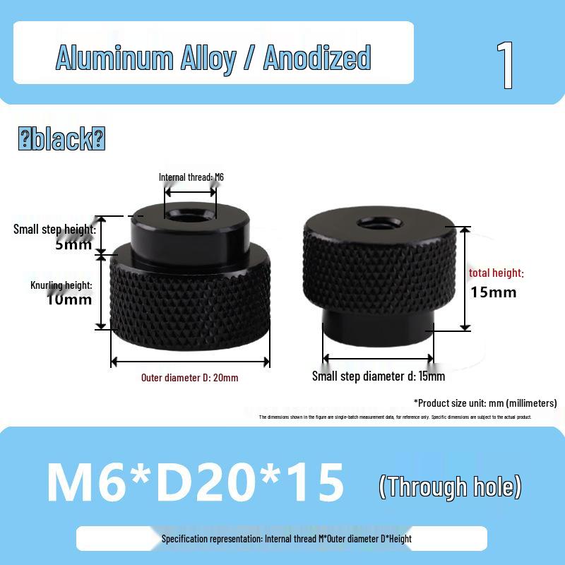 National Standard Aluminum Knurled Hand-Twist Nut M3-M10