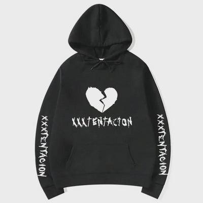 Felpa commemorativa unisex alla moda con cappuccio del rapper europeo e americano XXXTentacion