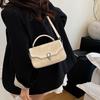 New fashion portable small square bag women's 2025 trendy versatile shoulder bag casual simple messenger women's bag