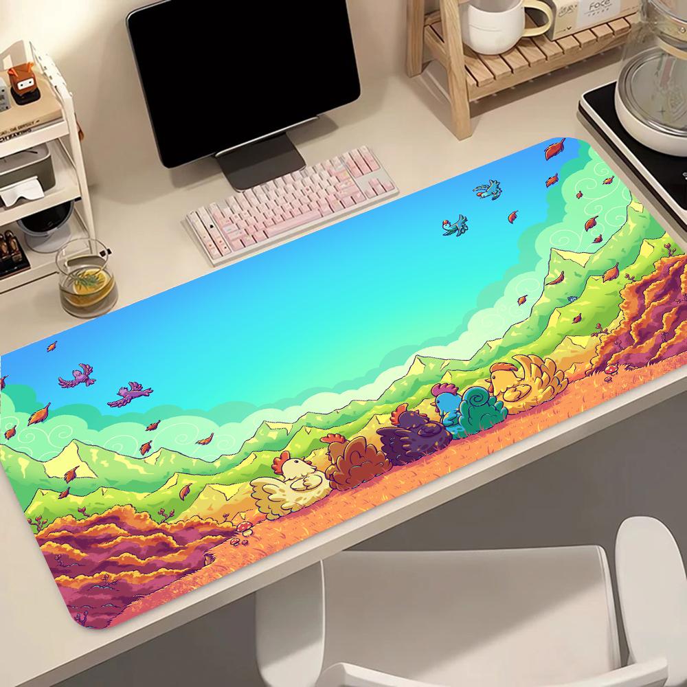 S-stardew Valley Pattern Game Mousepad Pad Rubber Mouse Mat Desk Gaming Non Slip Table Mat Gamer Cabinet Mousepad Keyboard Pad