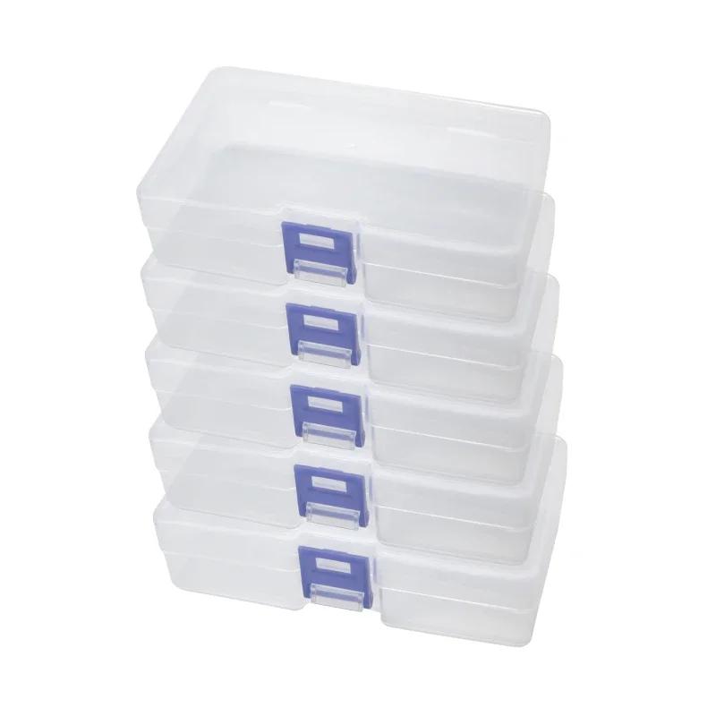 5 Transparent Plastic Storage Boxes Can Accommodate Small Items, Small Toys, Decorations, Small Cards, Sorted Storage, Not Messy