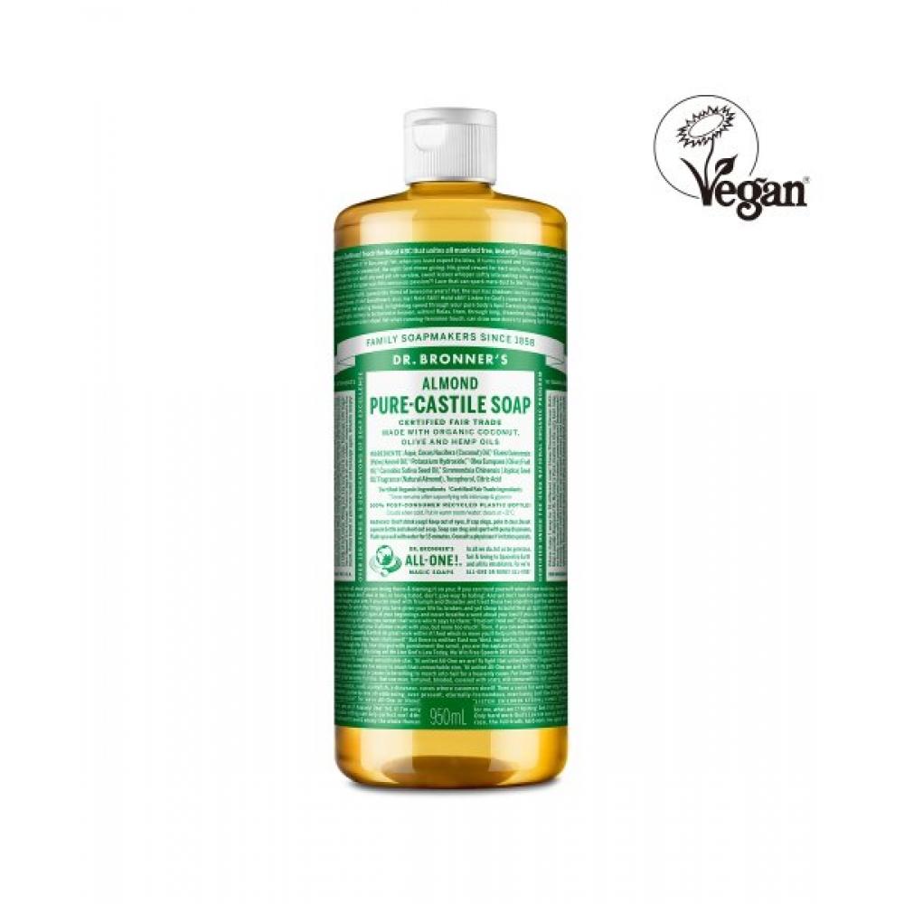 

Dr.bronner S [face Body cleanSer] Almond Pure caStile Soap 950 Ml 950 ml of almonds