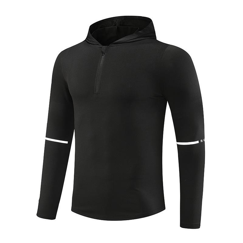 2024 Autumn Men's Quick-Dry Long Sleeve Running Hoodie