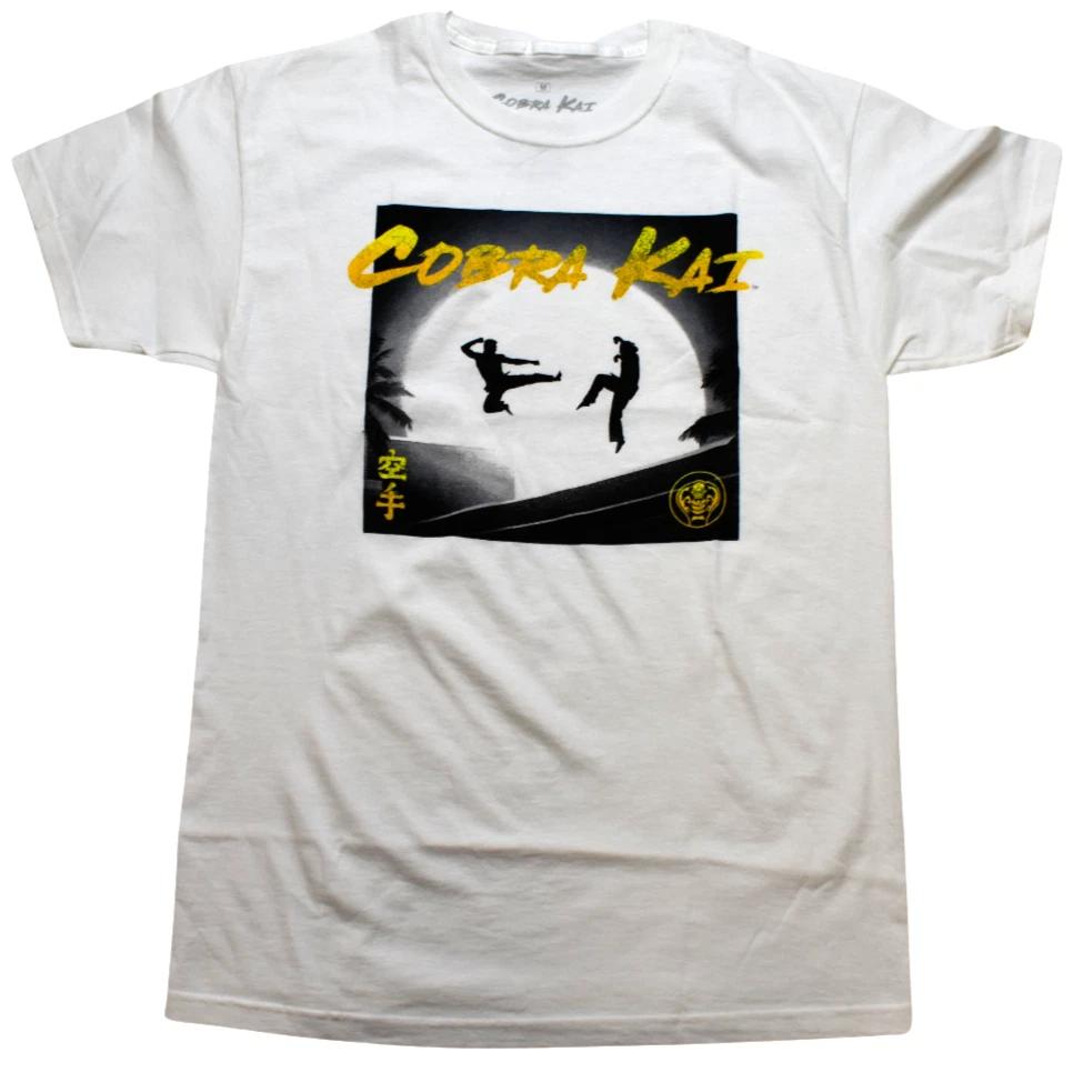 

Ripple Junction Cobra Kai Mens Karate Kanji White Shirt New S, M, L, XL 4XL