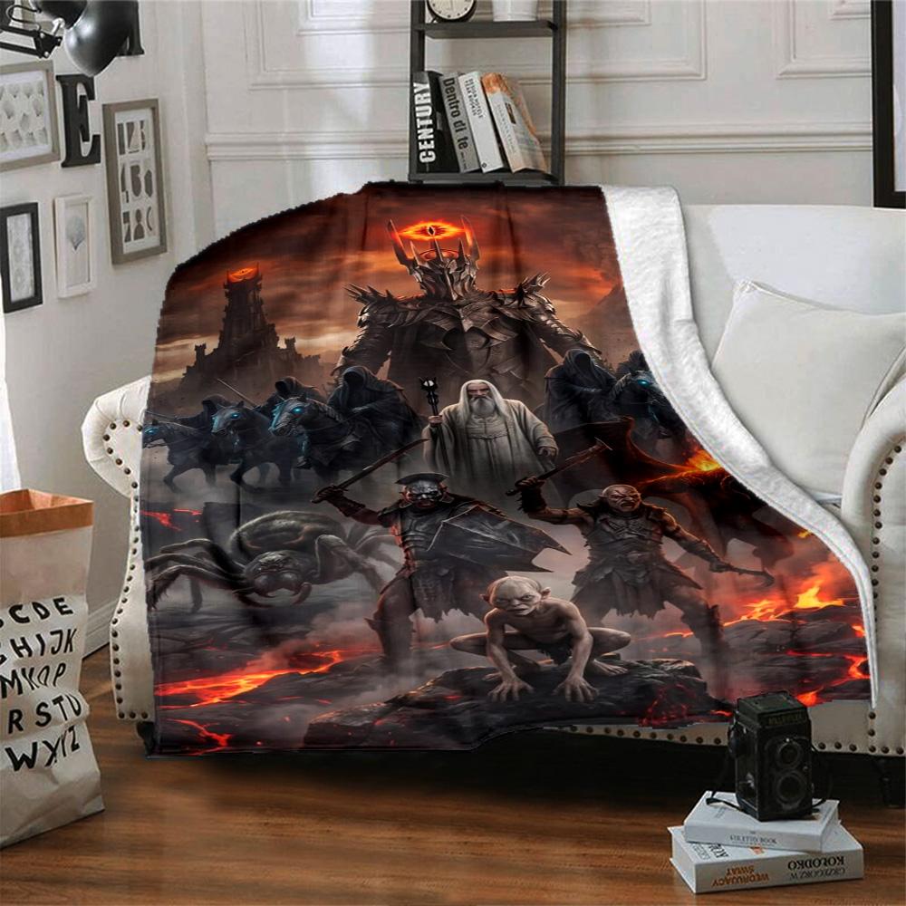 Lord Rings Blanket Soft Warm Cozy Perfect for Office Picnics Office Chair for All Occasions Warmthful Decor Birthday Christmas Gift Blanket