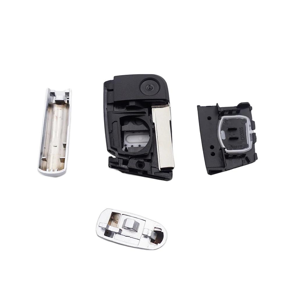 Cocolockey Fernbedienung Klappschlüssel Hülle Für Vw Polo Golf7 Mk7 Tiguan Für Skoda Octavia Kodiaq Karoq Für Seat Ateca Auto Zubehör