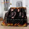 3D SPN Supernatural Sign Dean Sam Blanket,Soft Throw Blanket for Home Bedroom Bed Sofa Picnic Travel Office Cover Child Gift
