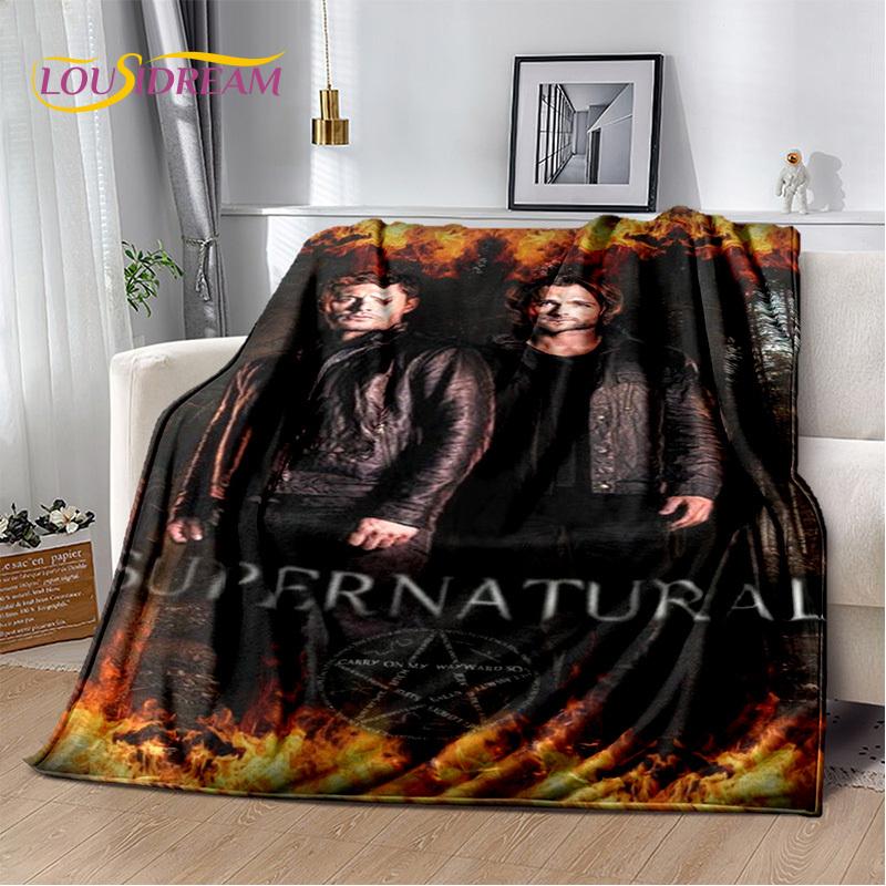 3D SPN Supernatural Sign Dean Sam Blanket,Soft Throw Blanket for Home Bedroom Bed Sofa Picnic Travel Office Cover Child Gift
