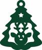 Ś5 Pendant openwork decoration CHRISTMAS Christmas tree WINDOW DECORATION black