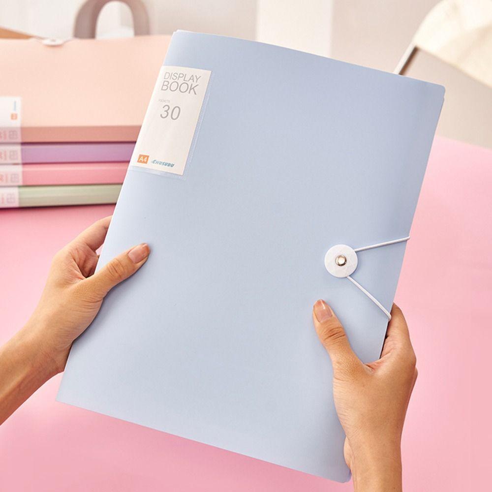 Dustproof Document Holder Classified Information Bag Simple A4 File Paper Folder  Students