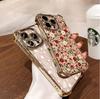 Case For RENO 15F 15 Pro 5G 14F 13F 11F 12F 14 13 11 12 10 Pro Daisy Flowers Retro Plating Transparent Soft Shockproof Cover