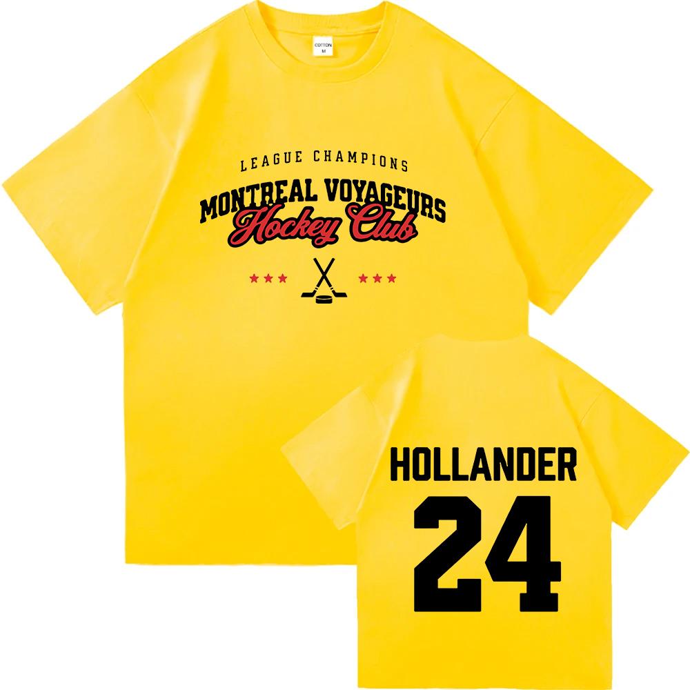 24 Hollander Montreal Voyageurs Merch Tshirt Hot TV Heated Rivalry Tee Unisex Streetwear Unisex Unisex Clothing Loose Oneck Shirt