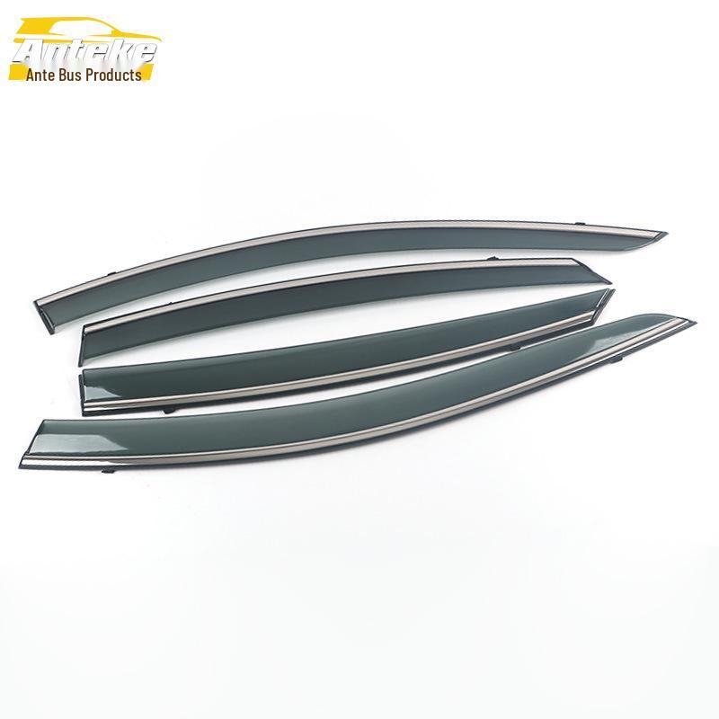 Bestune B70 2014-2018 Rain Guards Trim: 3D Stainless Steel Visor Strips