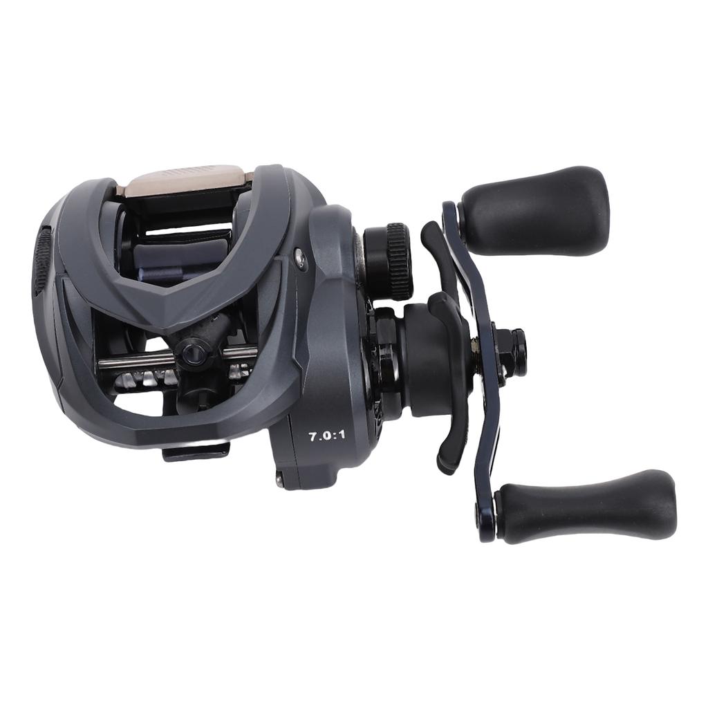 Dual Braking System Fishing Reel 7.0:1 Baitcasting Reels 5+1BB 13.2 Lb Drag Baitcaster Reels Q1 Left Hand