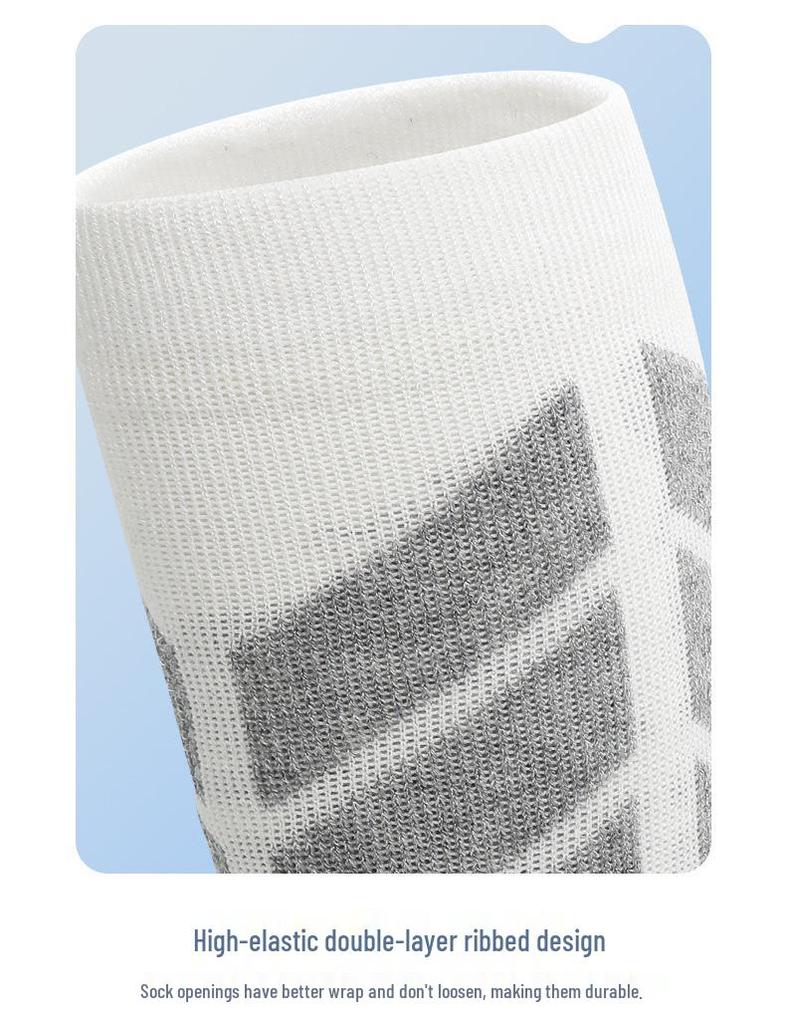 Merino Wool Ski Socks - Warm, Anti-Slip Snow Socks for Autumn and Winter Outdoor Sports